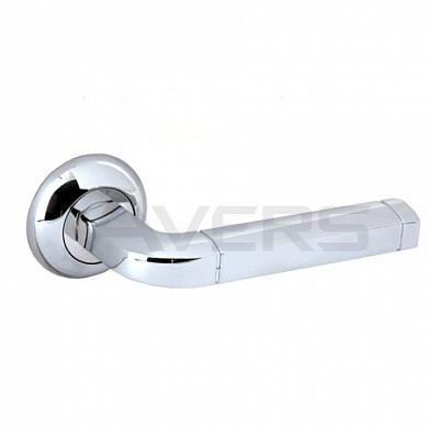 Картинка Ручки раздельные для входных дверей Avers H-0863-A-CR (Spindle 130) хром
